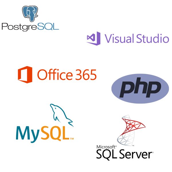 Programmation Microsoft Visual Studio, C++, C#, Basic, PHP, Laravel, Symfony, Microsoft Office, Excel, Access, Base de données MySQL, PostgreSQL, SQL Server